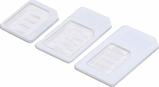 Noosy Nano & Micro SIM Adapter σε Λευκό χρώμα
