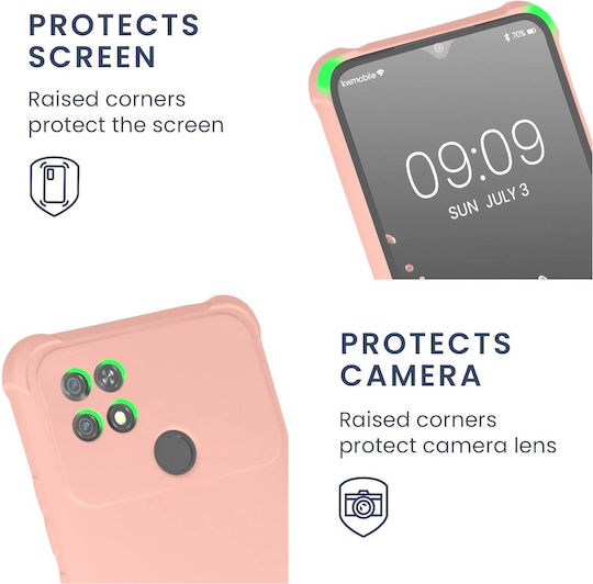 KWmobile Back Cover Σιλικόνης με Λουράκι Mother Of Pearl (Poco C40)