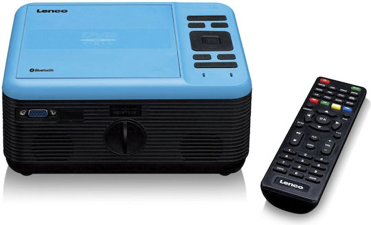 Lenco LPJ-500BU Projector LCD Full HD Απλής Λάμπας με Ενσωματωμένα Ηχεία