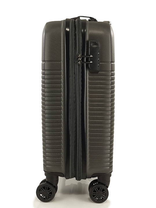 Rain C Cabin Hard Gray Travel Suitcase With 4 Wheels Height 55cm