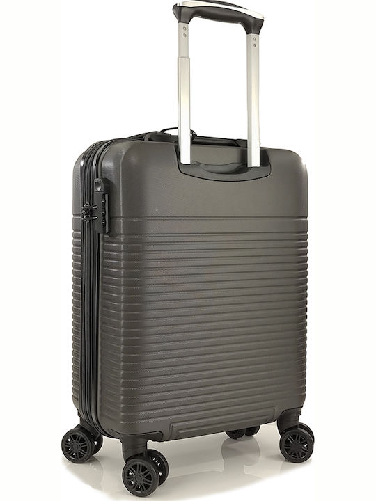 Rain C Cabin Hard Gray Travel Suitcase With 4 Wheels Height 55cm