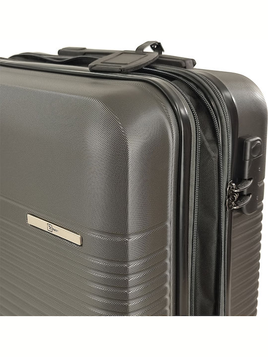 Rain C Cabin Hard Gray Travel Suitcase With 4 Wheels Height 55cm
