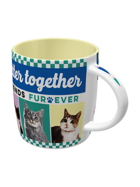 Nostalgic Art Better Together Cats Cană Ceramică Multicoloră