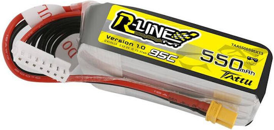 Tattu R-Line Μπαταρία Li-Po 22.2V 550mAh 95C 6S XT30 για Drone