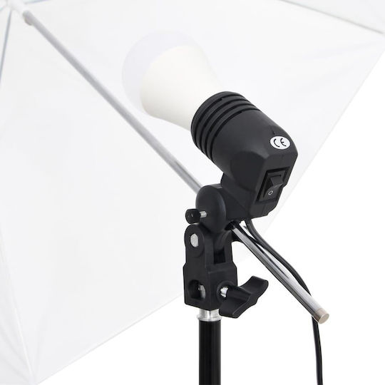 vidaXL Set Lights and Background Lighting Kit for Studio