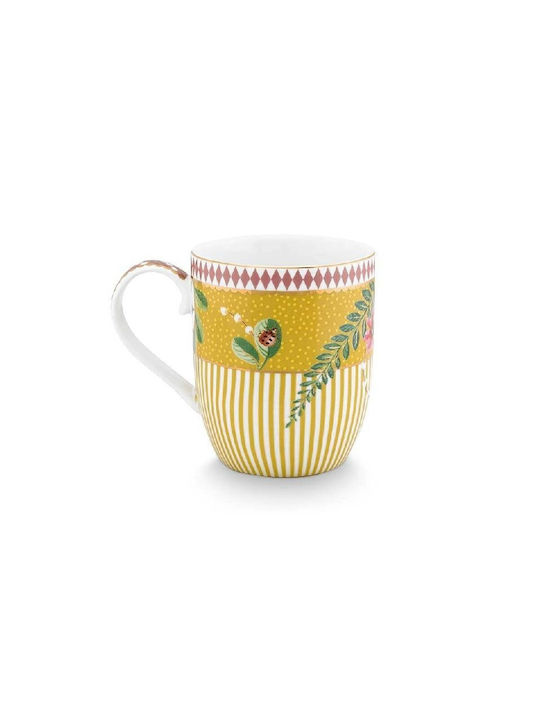 PiP Studio La Majorelle Porcelain Cup Yellow 145ml