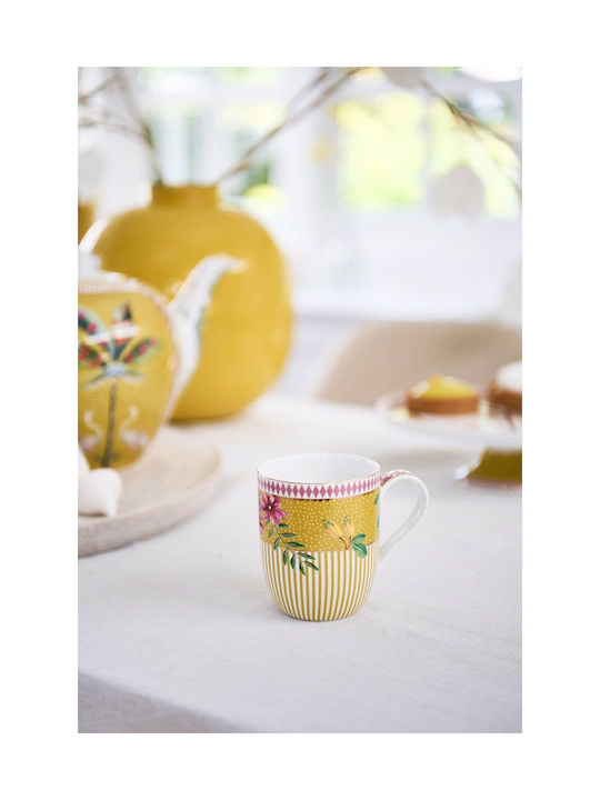 PiP Studio La Majorelle Κούπα από Πορσελάνη Κίτρινη 145ml
