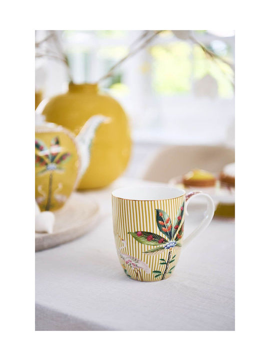 PiP Studio La Majorelle Porcelain Cup Yellow 450ml 2pcs