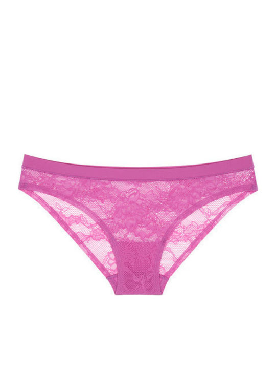 Smart Deco Femeie Slip cu Dantelă Fuchsia