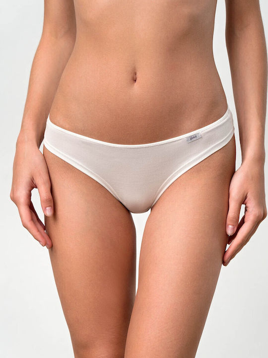 Femeie Slip cu Dantelă Ecru