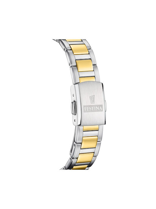 Festina Uhr Solar mit Silber Metallarmband