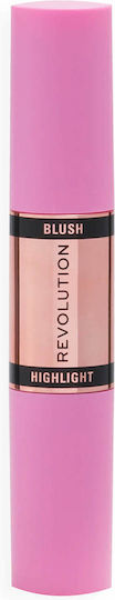 Revolution Beauty Blush & Highlight Stick Ρουζ Mauve Glow 4.3gr