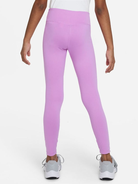 Nike Leggings pentru Copii Lung Lila Dri-FIT