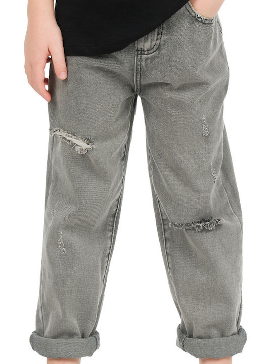 Kinder Schlaghose Jeans Gray