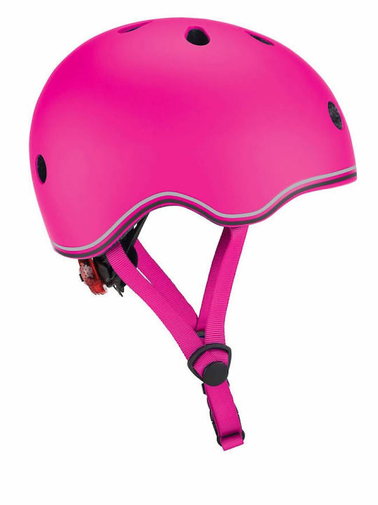 Globber Go Up Lights Kids' Helmet for City Bike Pink with LED Light XXS/XS (45-51cm)