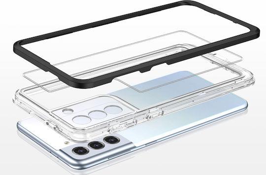 Hurtel 3in1 Back Cover Πλαστικό / Σιλικόνης Μαύρο (Galaxy S23+)
