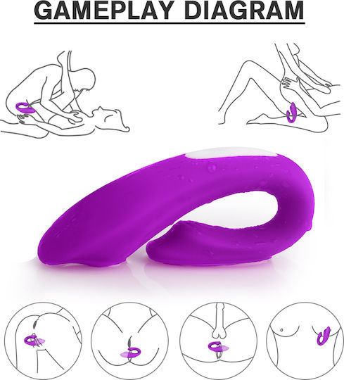 La Lolita Amsterdam Wejoyrtc Mini Vibrator für Paare mit Fernbedienung 9.6cm Fuchsia