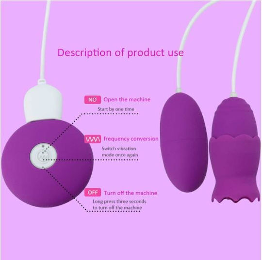 La Lolita Amsterdam Exclusive Angel Vibrator Egg Roz