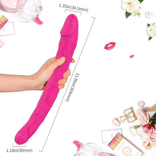 La Lolita Amsterdam King 3 Διπλός Δονητής Double 30.4cm Fuchsia