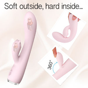 La Lolita Amsterdam Fanny Rabbit Vibrator Iepurele G-Spot 20.6cm Roz