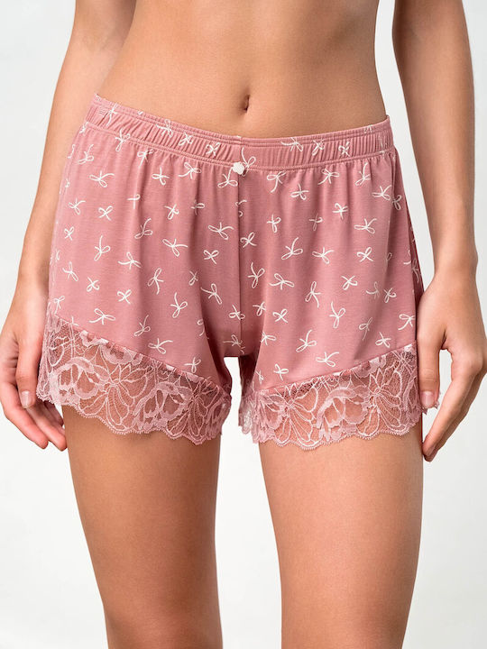 Vamp Vară Pantaloni scurți pijama femei Roz