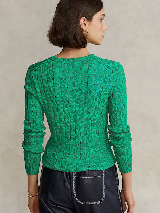Ralph Lauren Women's Long Sleeve Sweater Cotton Green