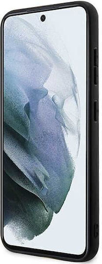 Ferrari Hot Stamp Lines Umschlag Rückseite Kunststoff / Silikon Schwarz (Galaxy S23)