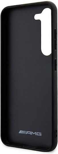 Mercedes-Benz Carbon Stripe & Embossed Задна корица Пластмаса Черен (Galaxy S23+)