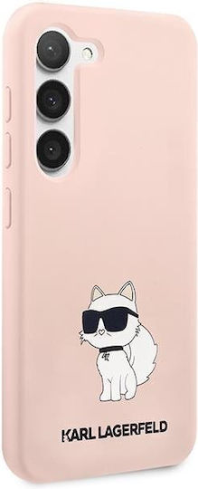 Karl Lagerfeld Choupette Back Cover Σιλικόνης Ροζ (Galaxy S23+)