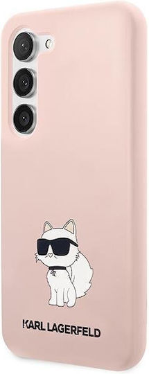 Karl Lagerfeld Choupette Back Cover Silicone Pink (Galaxy S23)