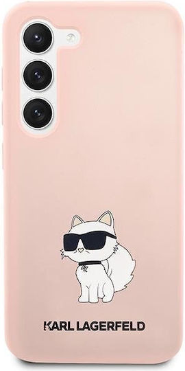 Karl Lagerfeld Choupette Back Cover Silicone Pink (Galaxy S23)