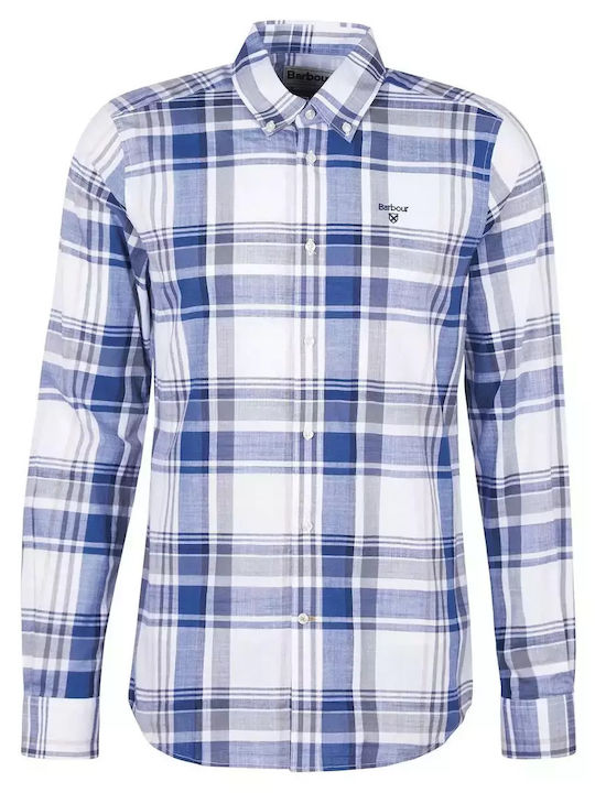Kidd Long-sleeved Cotton Shirt Checked Deep Blue