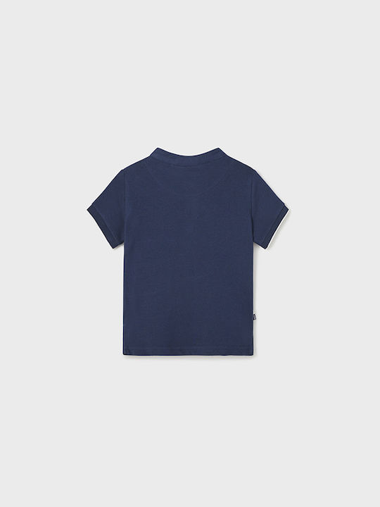 Mayoral Kids Blouse Short Sleeve Navy Blue