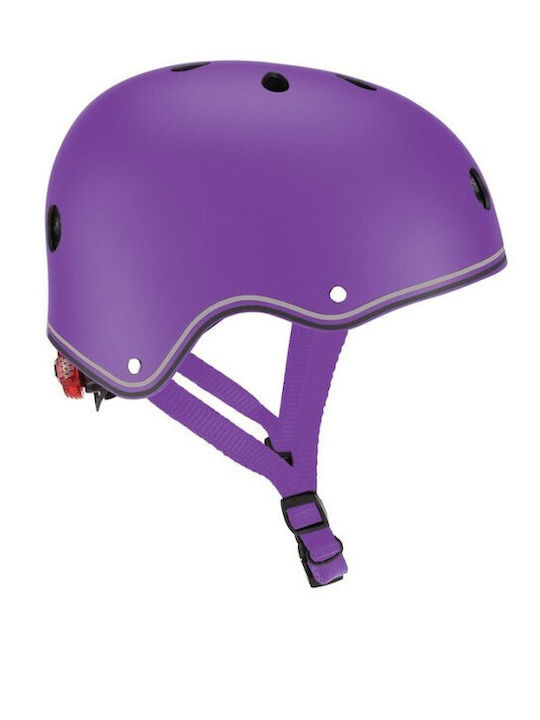 Globber Kinderfahrrad- / Rollerhelme Fahrrad City Lila mit integrierter LED-Lampe