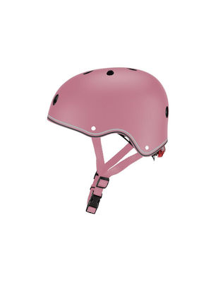 Globber Kids' Helmet for City Bike Pink with LED Light