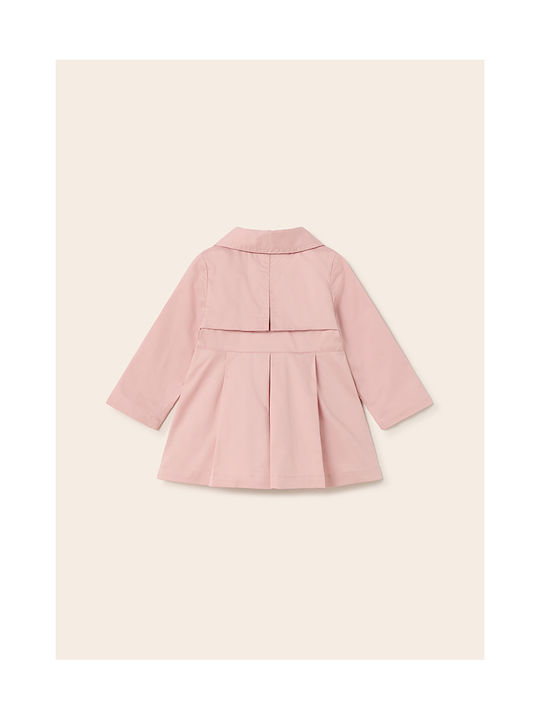 Mayoral Kids Trenchcoat Long Pink