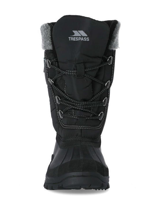 Strachan Apre Kinder-Schneestiefel mit Schnürsenkeln Schwarze