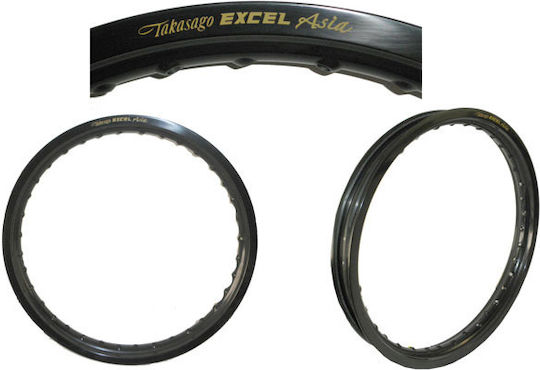 Excel Motorcycle Wheel Rim Aluminum Black Wheel 1.40x17 792-00-34001