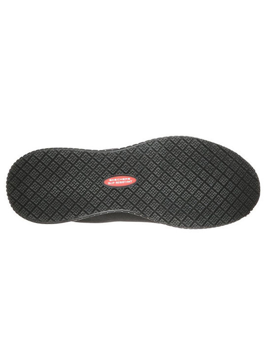 Skechers Squad SR Myton Παπούτσι Εργασίας Μαύρο O1 με Πιστοποίηση ESD , FO , SR,SRC