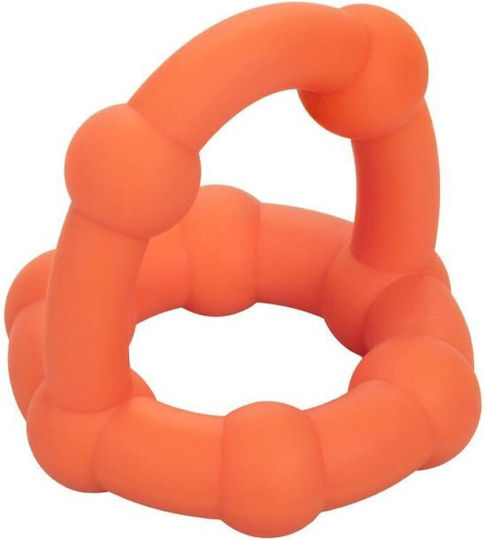 Calexotics Alpha All Star Cock Ring Schwanz Silikon Orange