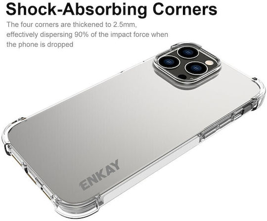 Enkay Coperta din spate Silicon Transparent (iPhone 14 Pro)
