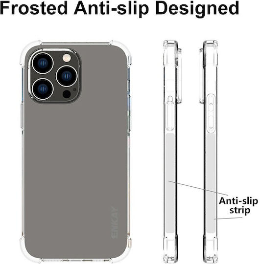 Enkay Coperta din spate Silicon Transparent (iPhone 14 Pro)