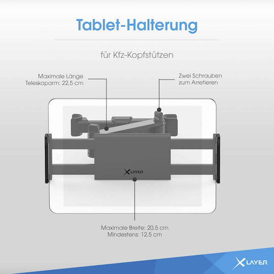 Xlayer Car Mobile Mount with Adjustable Hooks Black