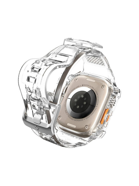 Spigen Rugged Armor Pro Πλαστική Θήκη σε Διάφανο χρώμα για το Apple Watch Ultra 49mm