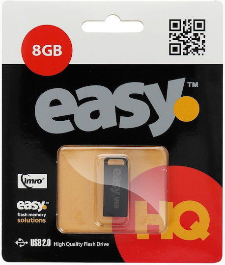 IMRO Easy 8GB USB 2.0 Stick Μαύρο