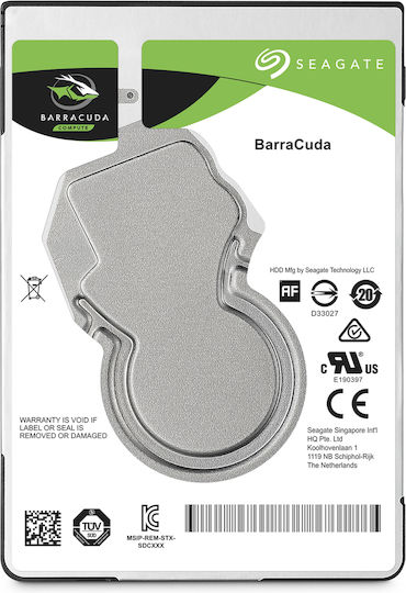 Seagate Barracuda 5TB HDD Σκληρός Δίσκος 2.5" SATA III 5400rpm με 128MB Cache για Desktop / Laptop ST5000LM000
