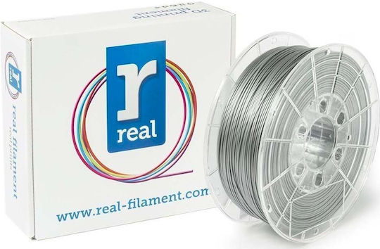 Real Filament PLA 3D Drucker Filament 1,75mm Funkelndes Silber mit Glanz 0,5kg 1 Stück (Spule)