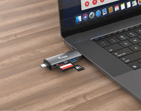 Equip Card Reader USB 3.0 Type-C για SD