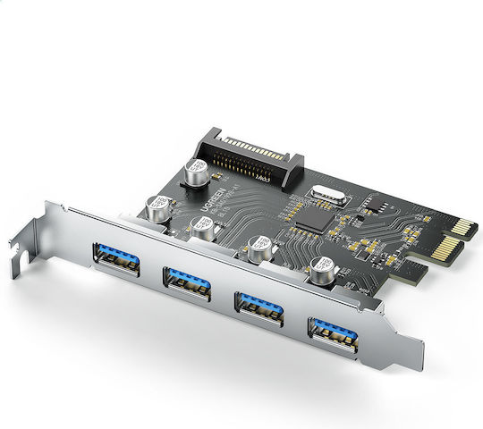 Ugreen Κάρτα PCIe σε 4 θύρες USB 3.0