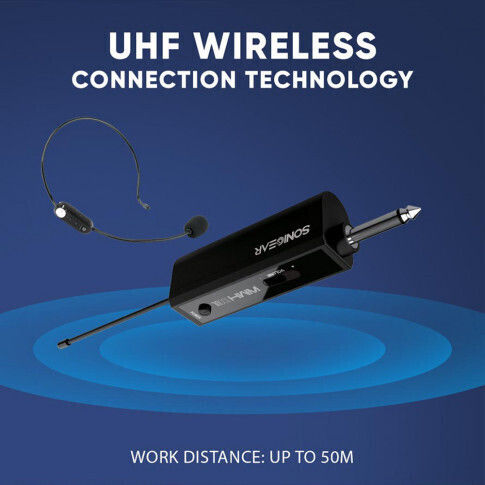 Sonic Gear WMH 100UL Ασύρματο Πυκνωτικό Μικρόφωνο Κεφαλής για Φωνητικά